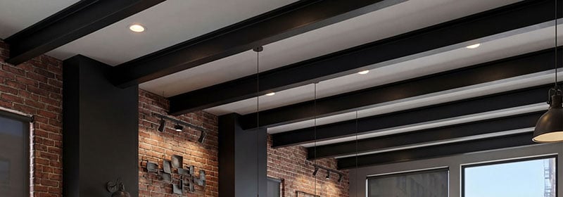 Faux Metal Beams