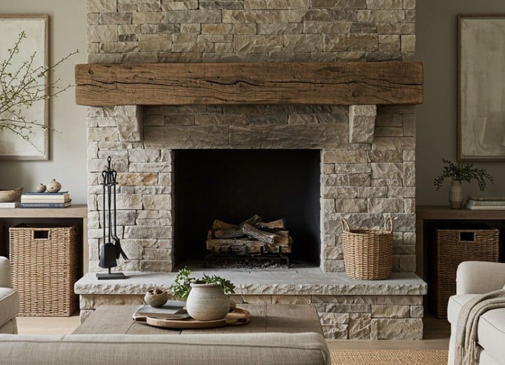 Fireplace Mantels & Surrounds | Faux Wood, Cast Stone