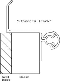 Bahama Hardware Standard Track Installation