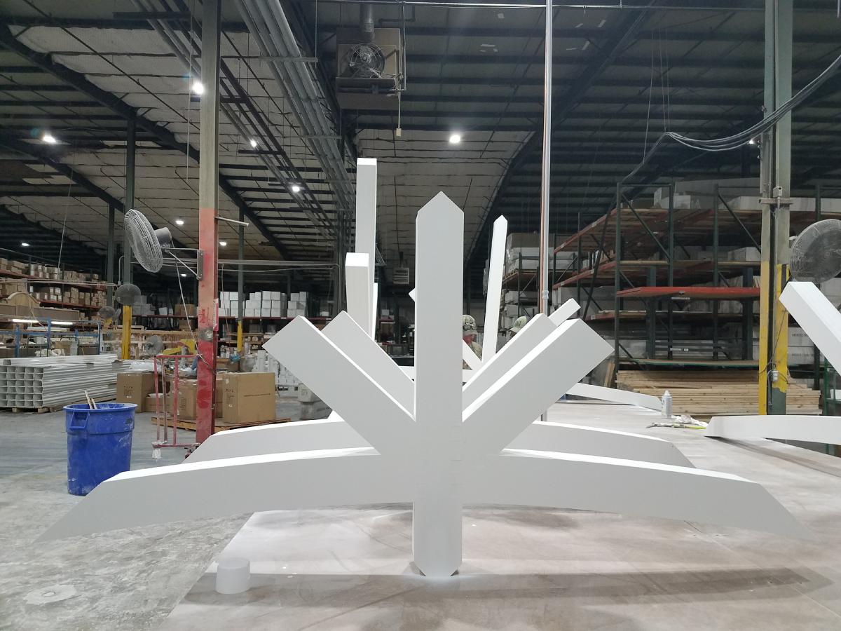 Fypon, Ltd. GBPBRM Burnham Rough Sawn Gable Bracket Pediment