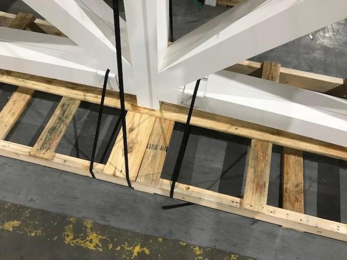 Fypon, Ltd. GBPBRM Burnham Rough Sawn Gable Bracket Pediment
