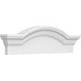 Segmented Arch w/Flankers Plain Pediment