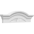 Segmented Arch w/Flankers Sunburst Pediment