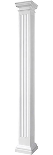 Ekena Millwork - Endura-Stone Pro Series Square Non-Tapered Fluted FRP Column