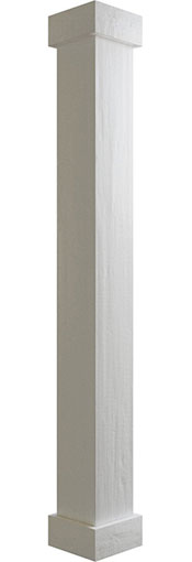 Ekena Millwork - Endurathane Faux Wood Non-Tapered Square Column Wrap