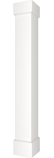 Ekena Millwork - Endura-Stone™ Pro Series Column, Square Shaft (FRP) Non-Tapered, Smooth Finish - Ready to be Painted
