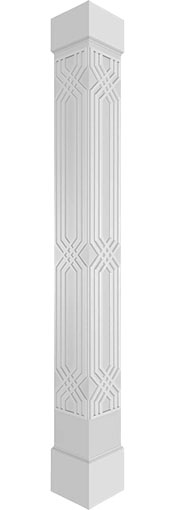 Ekena Millwork - Craftsman Classic Square Non-Tapered Atlas Fretwork Column