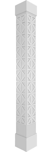 Ekena Millwork - Craftsman Classic Square Non-Tapered Imperial Fretwork Column