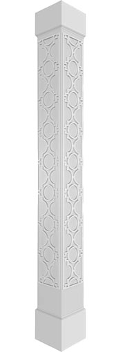 Ekena Millwork - Craftsman Classic Square Non-Tapered Gypsum Fretwork Column