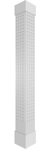 Ekena Millwork - Craftsman Classic Square Non-Tapered Manchester Fretwork Column