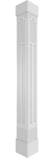 Ekena Millwork - Craftsman Classic Square Non-Tapered Paramount Fretwork Column