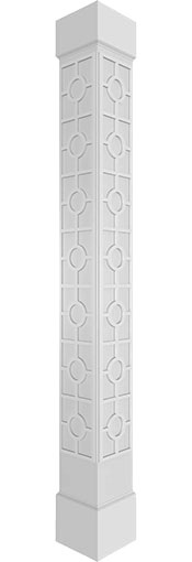 Ekena Millwork - Craftsman Classic Square Non-Tapered Koroluck Fretwork Column