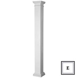 Endura-Stone Square Non-Tapered FRP Column - Ready to be Painted