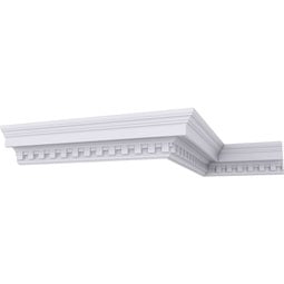 Ekena Millwork MLD04X04X06DE Endurathane Dentil Crown Moulding, 4