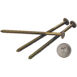00972008008 - 3" Painted Screws for Vinyl Shutters, 008 Clay (8/bag)
