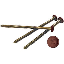 00972008027 - 3" Painted Screws for Vinyl Shutters, 027 Burgundy Red (8/bag)