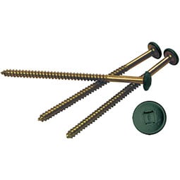 00972008028 - 3" Painted Screws for Vinyl Shutters, 028 Forest Green (8/bag)
