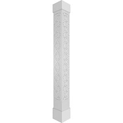 Craftsman Classic Square Non-Tapered Gypsum Fretwork Column