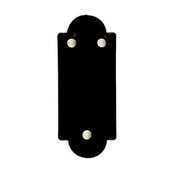 1 1/2"W x 3 5/8"H T Shim Plate for Rouded Pintels, Powder Coated Black