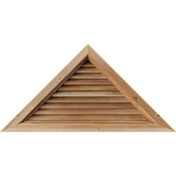 Ekena Millwork GVWTR72X2700SFUWR Rustic Wood Gable Vent w/ Brick