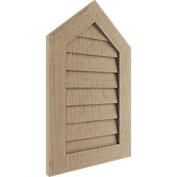 Timberthane Peaked Top Faux Wood Gable Vent, Primed Tan