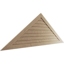 Timberthane Triangle Faux Wood Gable Vent, Primed Tan