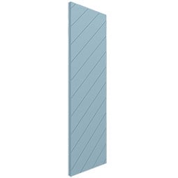 True Fit PVC Diagonal Slat Modern Style Shutters (Per Pair)
