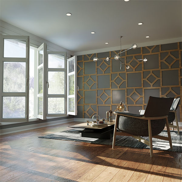Ekena Millwork WALW24X24X0375ARCCH