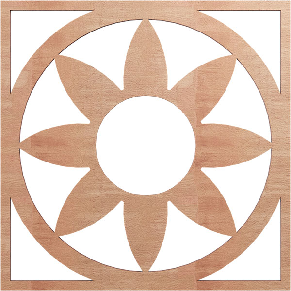 Ekena Millwork CMWP16X16X0375BLCH