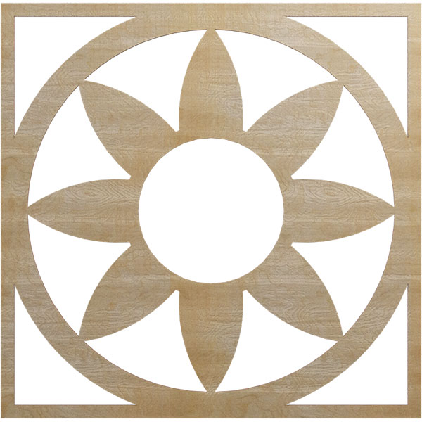 Ekena Millwork CMWP34X34X0250BLHI