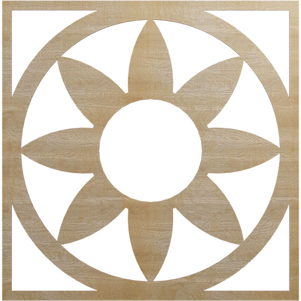 Ekena Millwork CMWP38X38X0250BLHI