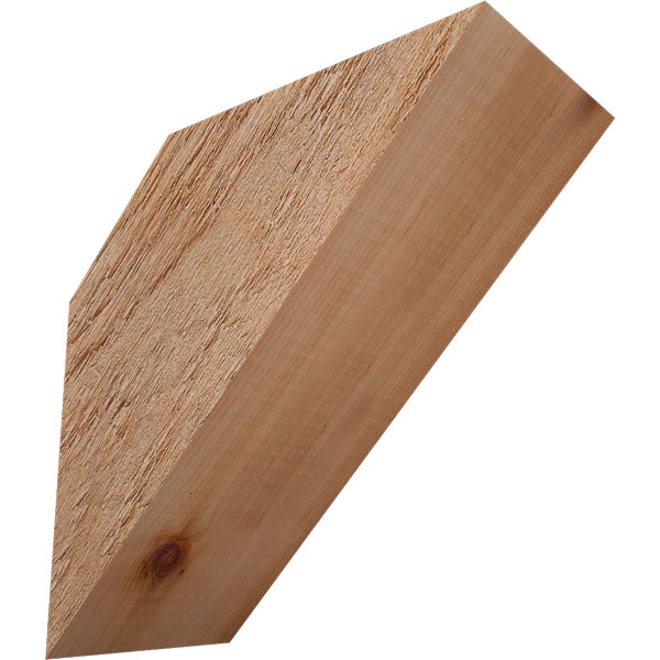 Ekena Millwork BRC04X08X08TRA00RWR