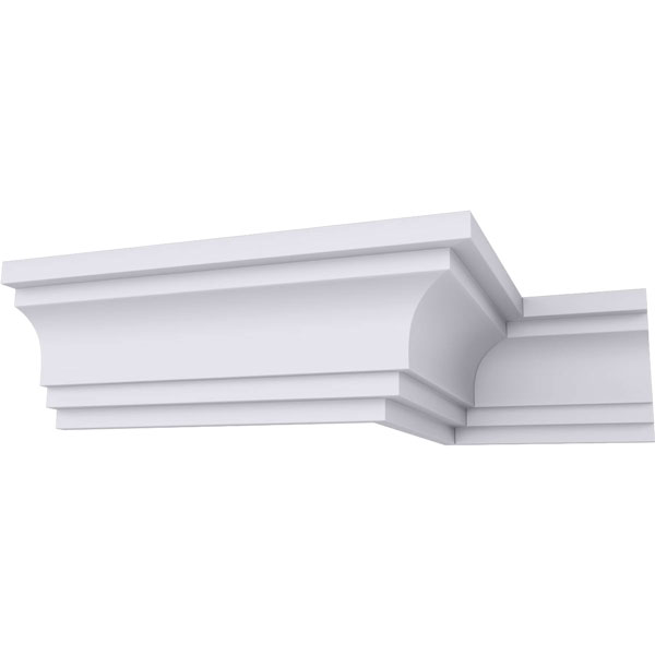 Ekena Millwork Dublin Wreath Center Onlay - 7 3/4" X 8 3/4" Polyurethane Decorative Accent