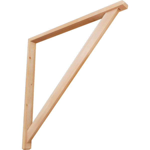 Ekena Millwork BKT0402X48X48TRA04SWR