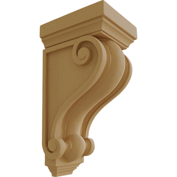 Hand Carved Maple bois style traditionnel Corbel Support 