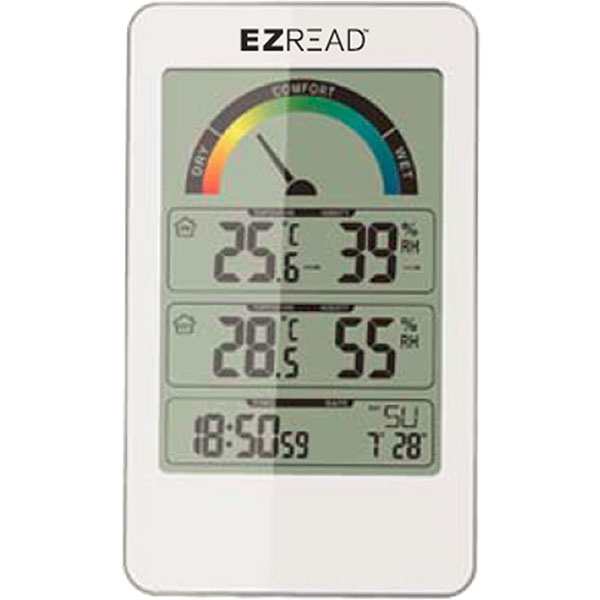 Termometro A Quadrante EZREAD 31,8 Cm Per Esterno/Interno - Facile Da Leggere Con Numeri Grandi - Blu/Bianco - Resistente Alle Intemperie - 4