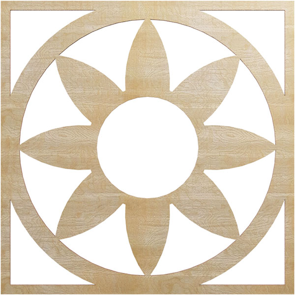 Ekena Millwork CMWP24X24X0250BLMA