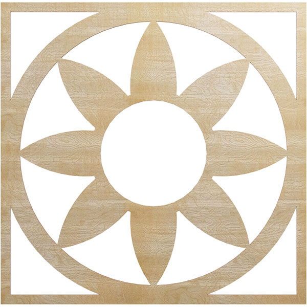 Ekena Millwork CMWP34X34X0250BLMA