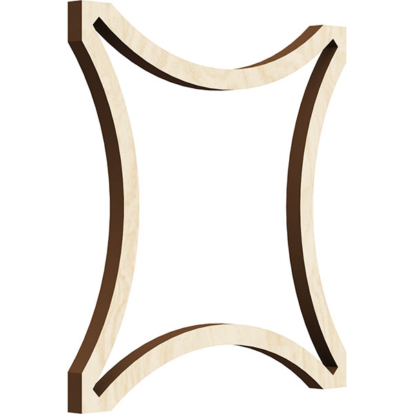 Ekena Millwork WALW08X08X0375LEYMA