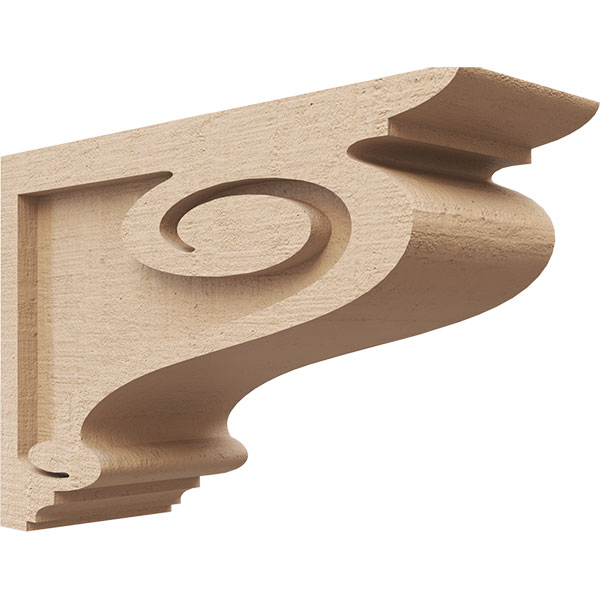 Ekena Millwork CORUR04X12X08SCRRCPR
