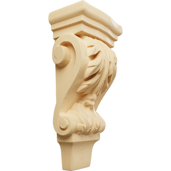 Traditional Plaster Column Corbel with large Acanthus leaf Corbel Single 