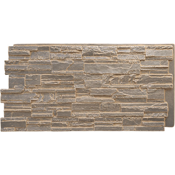 Ekena Millwork PNU24X48CACD EverStone Cascade Faux Stone Panel, 48 5/8 ...