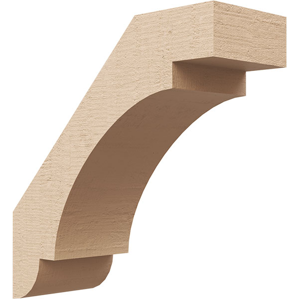 Ekena Millwork BRCUR03X08X08ASPRCPR