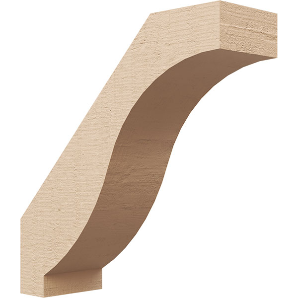 Ekena Millwork BRCUR03X10X10BKRRCPR