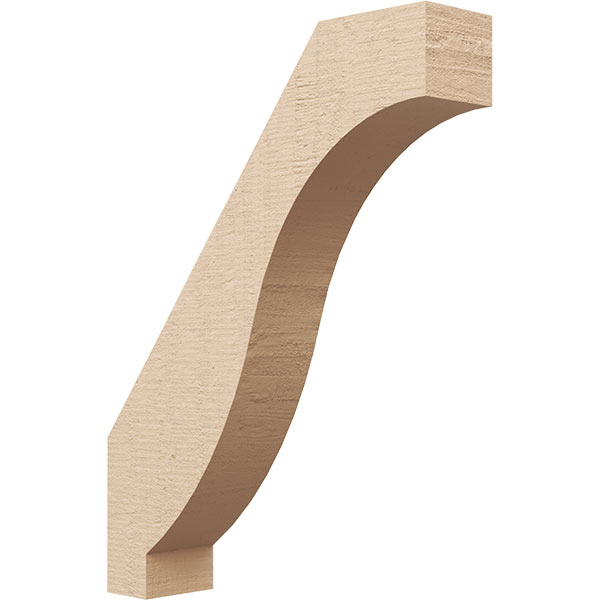 Ekena Millwork BRCUR03X14X18BKRRCPR