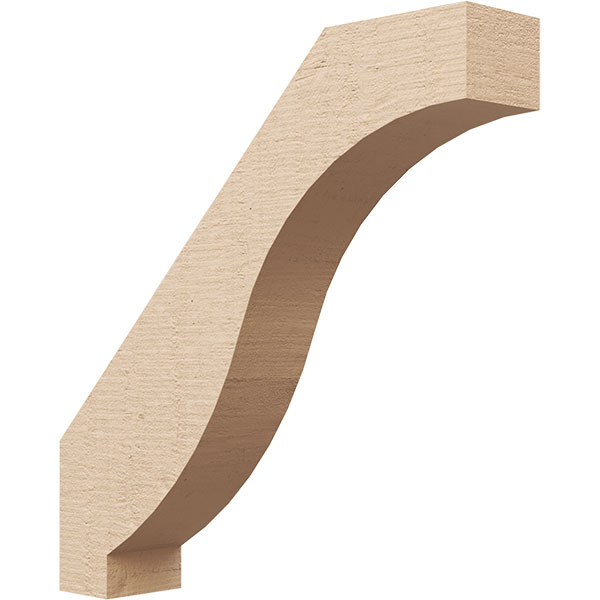 Ekena Millwork BRCUR03X16X16BKRRCPR