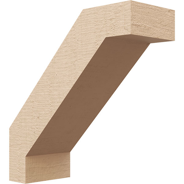 Ekena Millwork BRCUR03X08X08BURRCPR