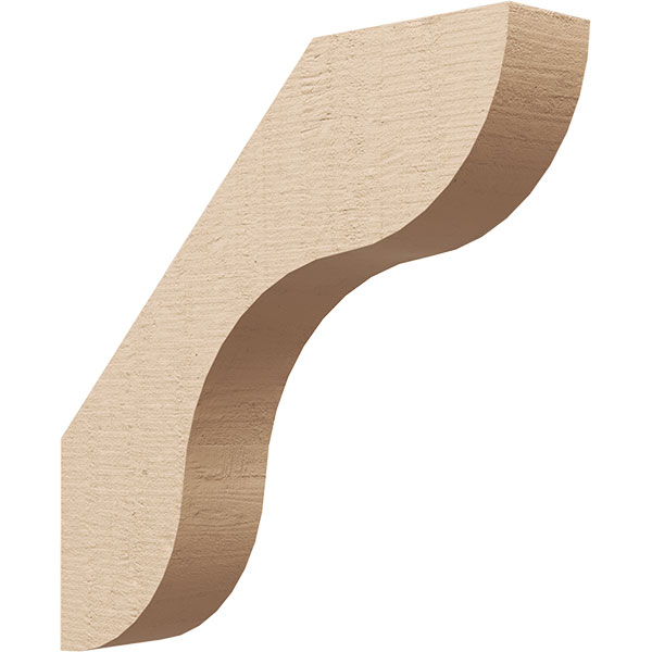 Ekena Millwork BRCUR03X16X16CARRCPR