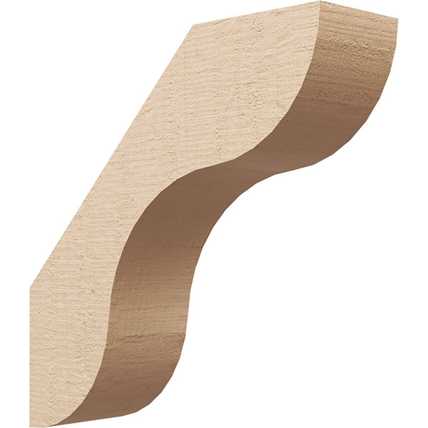 Ekena Millwork BRCUR05X18X18CARRCPR