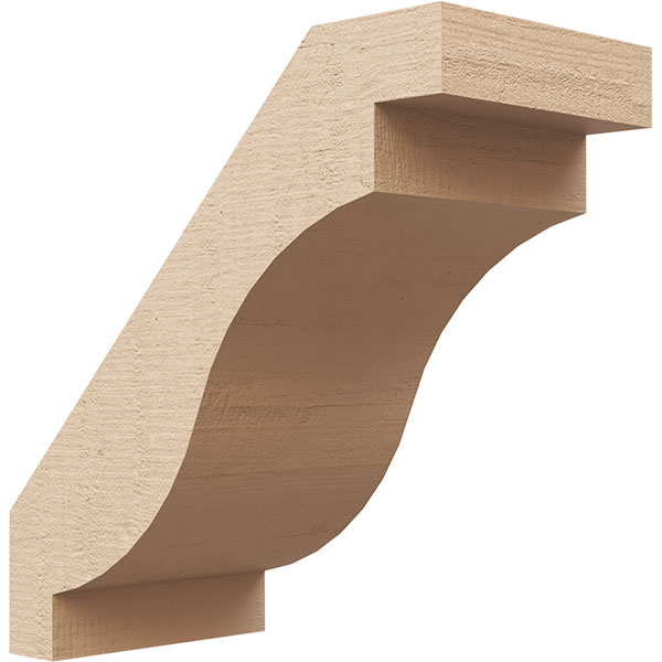 Ekena Millwork BRCUR03X06X06CHGRCPR